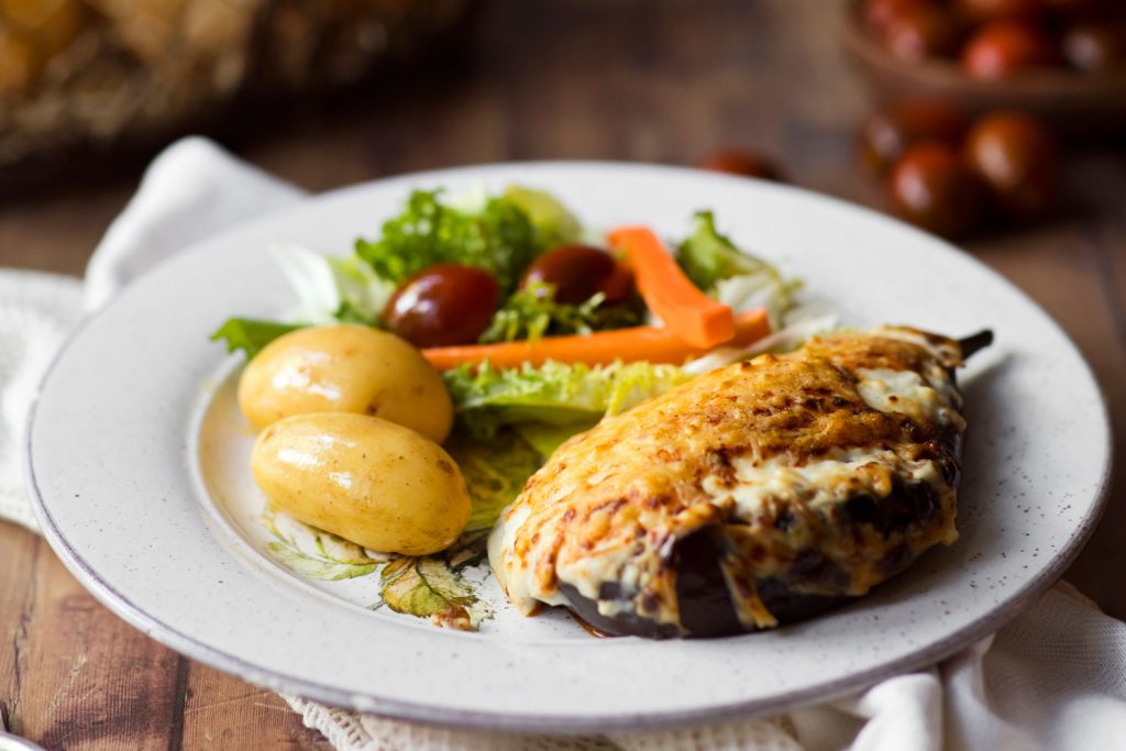 Berenjena gratinada en Donde Michel